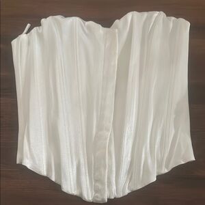 Elegant White Corset Top